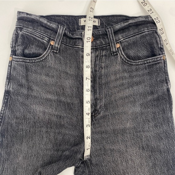 Anthropologie Wrangler Wanderer High Rise Flare Black Gray Jeans size 25 - Picture 11 of 12